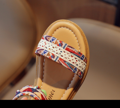 Sandalias de Vacaciones Étnicas y Estilo Internacional para Niñas - Image 33