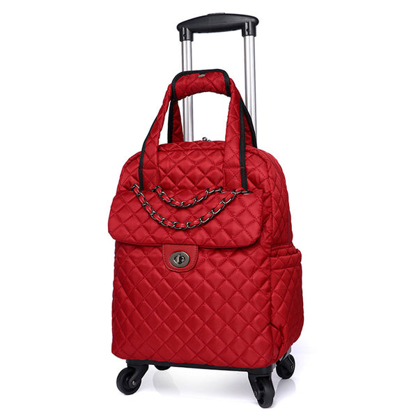 Mochila Trolley Impermeable de Tela Oxford Plegable y Ultraligera
