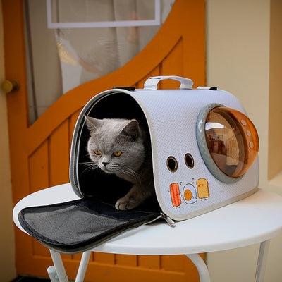 Bolsa Transportadora Transparente para Gatos - Portátil y Segura