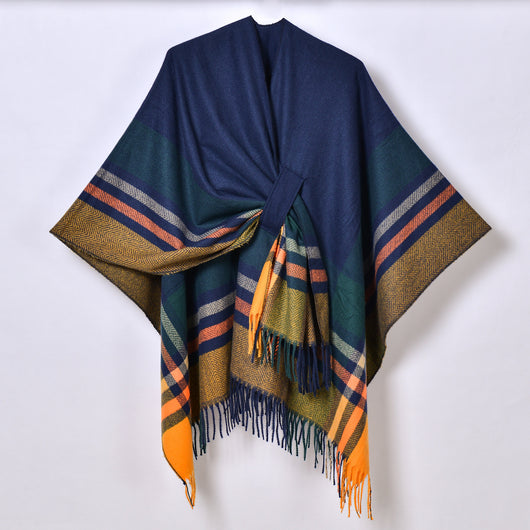 Chal con Borlas y Diseño Escocés Jacquard - Image 30