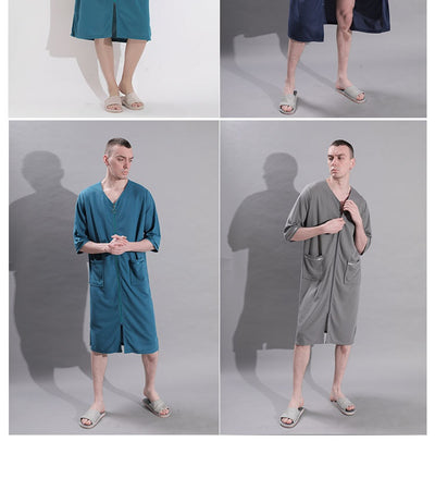 Bata Suelta Talla Grande Estilo Japonés y Coreano para Dormir - Image 24