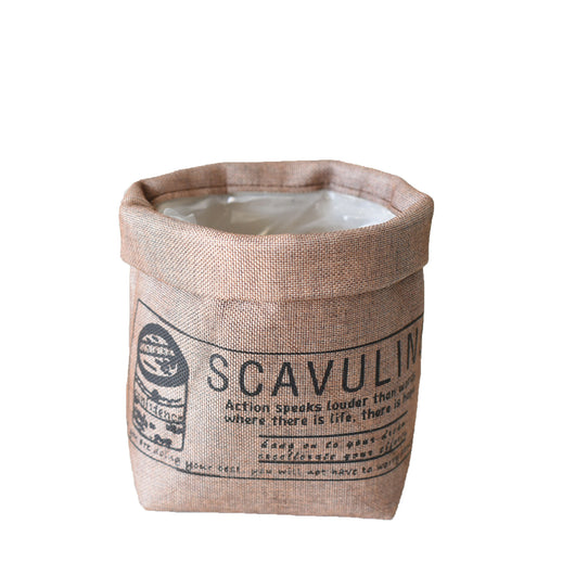 Maceta Decorativa de Tela Lavable con Estampado Floral - Image 8