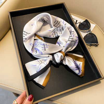 Diadema Pañuelo de Seda Artificial Elegante y Versátil - Image 21