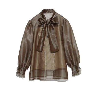 Moño Transparente de Tul Elegante - Accesorio Chiffon Sofisticado - Image 7