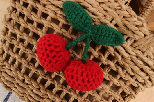 Bolsa de Playa Tejida de Cuerda de Papel Cereza para Vacaciones - Image 15