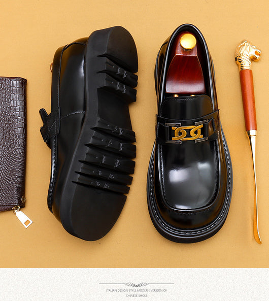 Zapatos de Cuero Lustrado para Hombre - Calzado Business Casual Ancho Elegante - Image 19