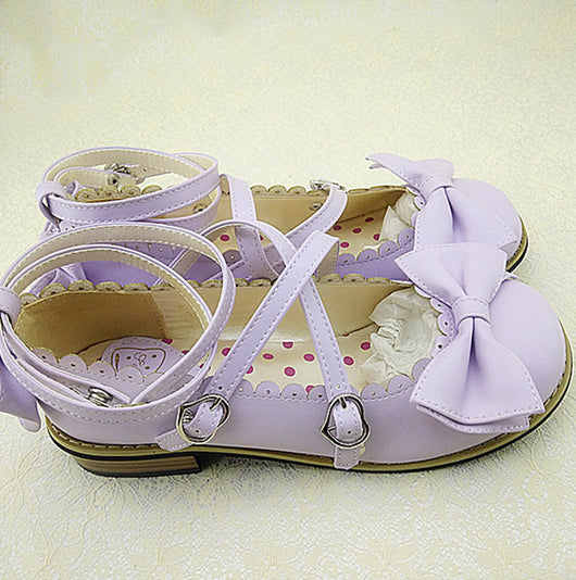Zapatos de Princesa para Niña con Moño y Tira Cruzada - Image 9