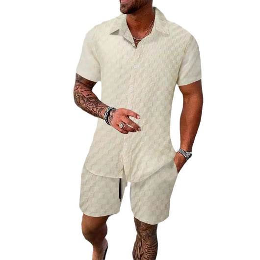 Camisa Casual de Fibra Química - Traje Versátil para Hombre - Image 5