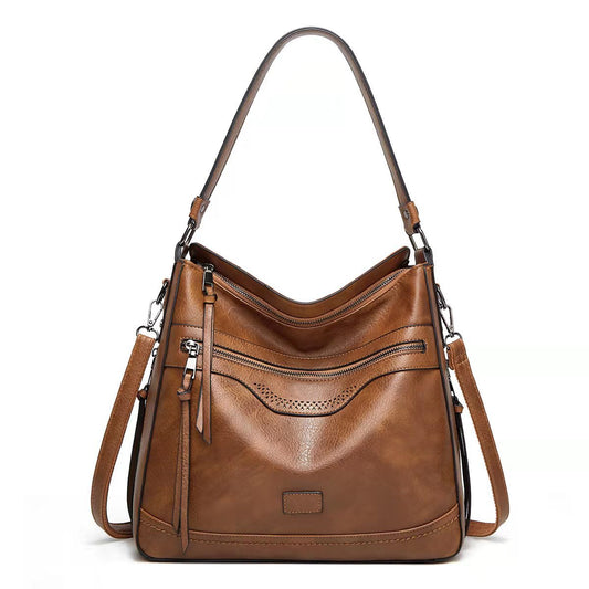 Bolso Tote Vintage de Un Solo Hombro en Cuero Suave - Image 2