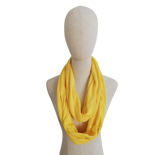 Pañuelo Funcional para Mujer con Bolsillo Cremallera y Jersey Liso - Image 5