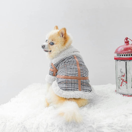 Abrigo Cuadrille para Mascotas - Invierno Cálido con Forro de Lana - Image 3