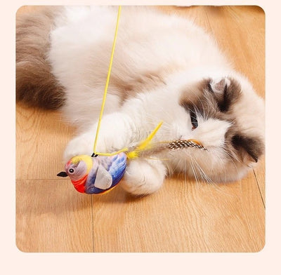 Juguete Interactivo para Gatos con Pájaro Cantante y Movimiento - Image 17