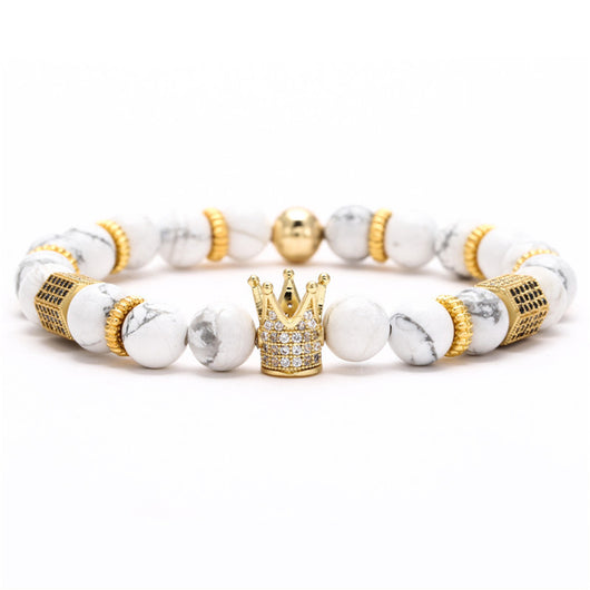 Pulsera Hexagonal para Hombre con Circonitas Incrustadas y Diseño de Corona - Image 29