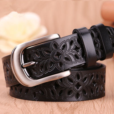 Cinturón para Mujer Vintage con Patrón Calado y Hebilla Pin - Tendencia Actual - Image 11