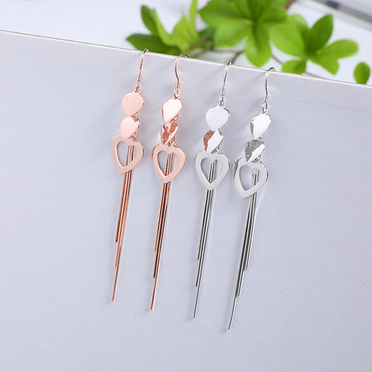 Aretes Largos con Borla Estilo Coreano - Gancho para Oreja Elegante - Image 9