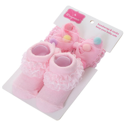Calcetines Infantiles con Pompones 3D y Diseño de Lunares - Image 3