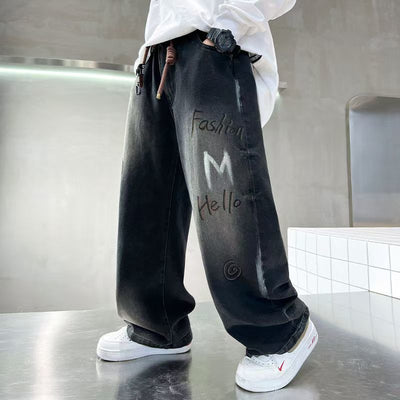 Jeans Infantiles Estilo Coreano para Primavera y Otoño - Image 7