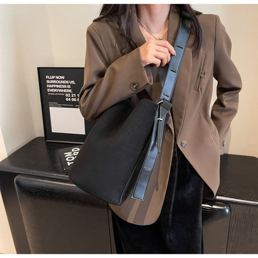 Bolsa de Hombro Retro Mate Gran Capacidad - Estilo Versátil Todo Uso - Image 27