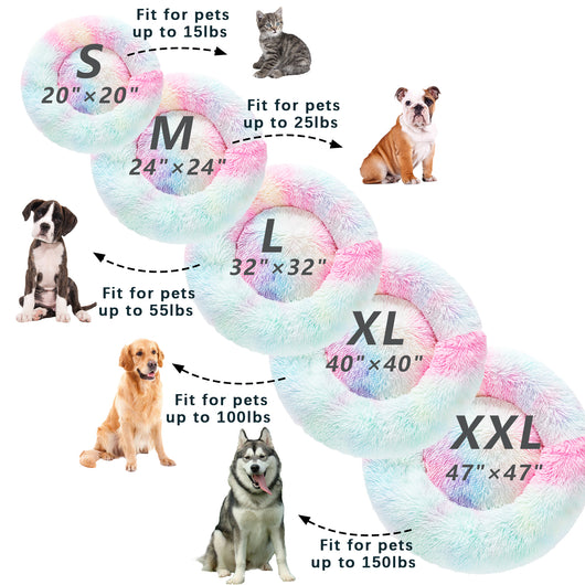 Cama Donut para Perros - Cómoda Felpa Suave Lavable - Image 35