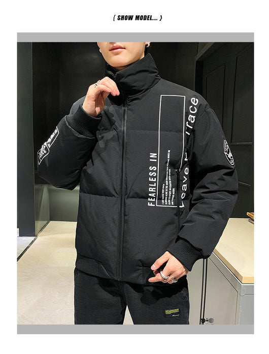 Chaqueta Acolchada de Plumón de Pato Blanco para Hombre - Cálida y Ligera - Image 7