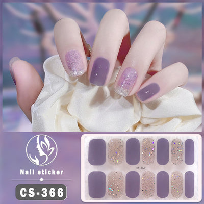 Uñas Postizas Impermeables de Color Sólido para Nail Art - Image 28
