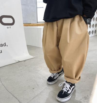 Pantalones Casuales Infantiles Coreanos con Bolsillos Laterales - Image 6