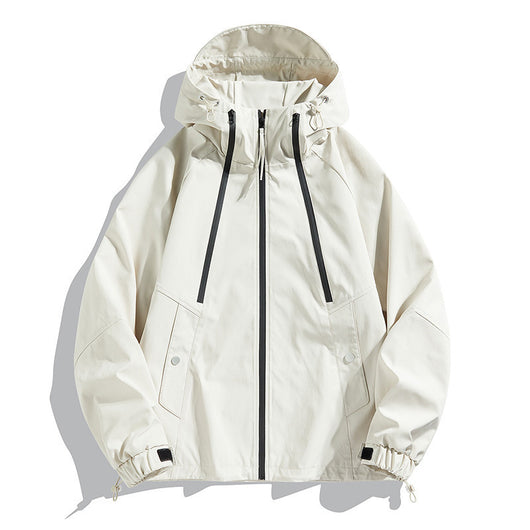 Chaqueta Bomber Impermeable y Cortavientos para Parejas - Diseño Color Block Casual - Image 11