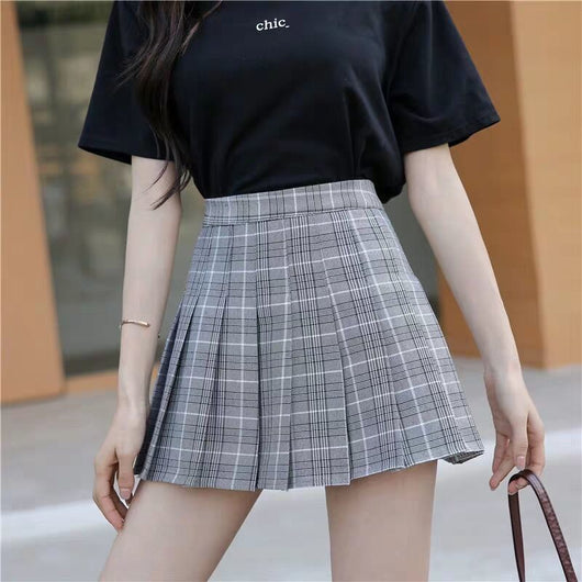 Falda Plisada Estilo Uniforme Escolar JK para Mujer - Image 5