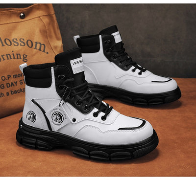 Botas Martin Altas Estilo Británico Casual para Hombre - Image 15