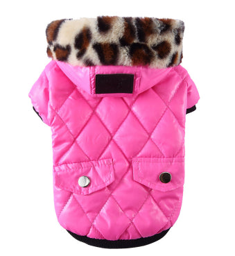 Abrigo para Perros Otoño-Invierno con Cuello de Piel - Ropa Térmica Importada - Image 9