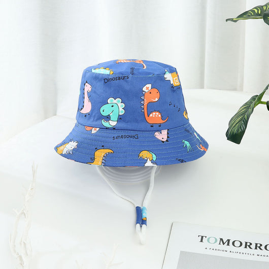 Gorro de Sol para Niño y Niña con Ala Ancha y Estampado de Dinosaurios - Image 16