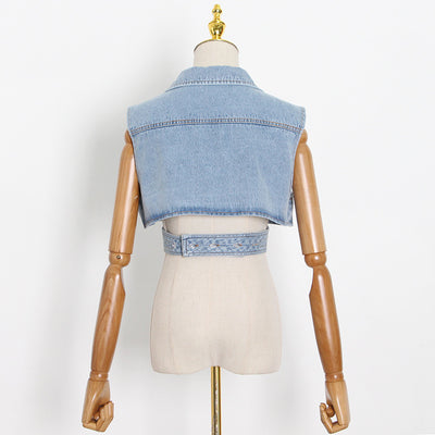 Chaleco Ejecutivo de Botón Simple en Colores Lisos - Image 13