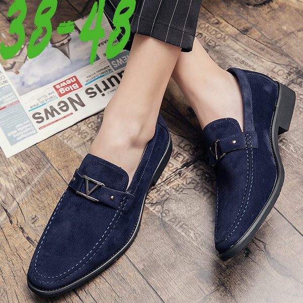 Zapatos de Cuero Lefu para Hombre - Talla Grande