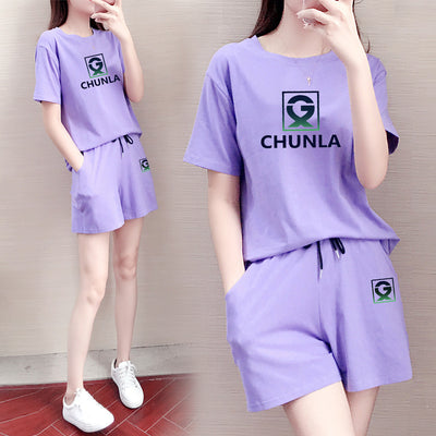 Conjunto Deportivo de Algodón Puro - Shorts y Playera Casual - Image 26