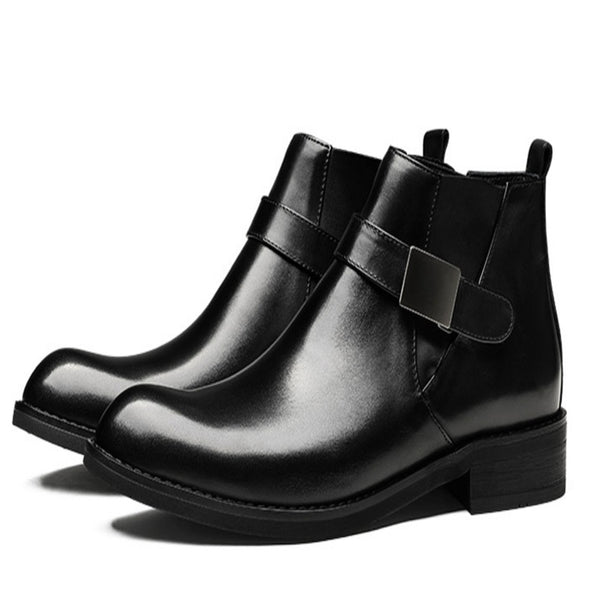 Botas Martin de Cuero para Hombre - Estilo Británico Otoño Invierno
