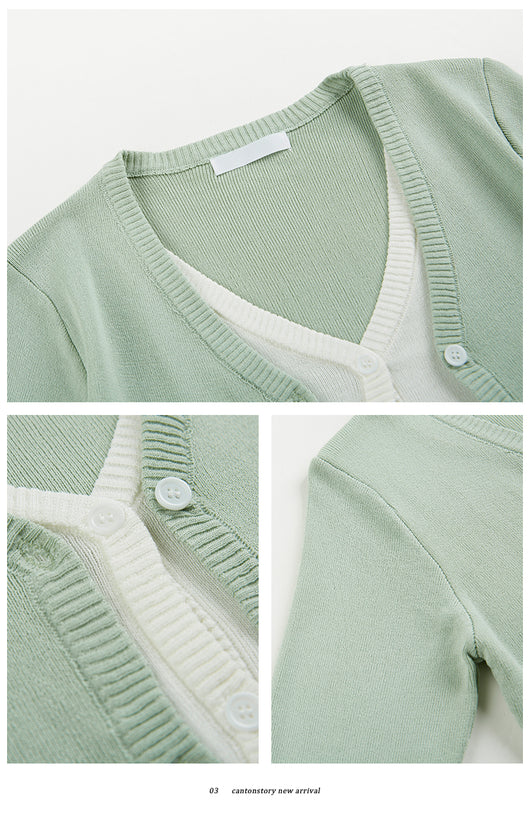 Cardigan Tejido Cuello V para Mujer - Chaqueta Elegante - Image 16