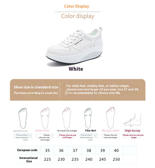 Tenis Deportivos Blancos para Mujer con Suela Gruesa - Image 7