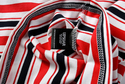 Playera de Rayas Contrastantes Manga Corta - Image 25