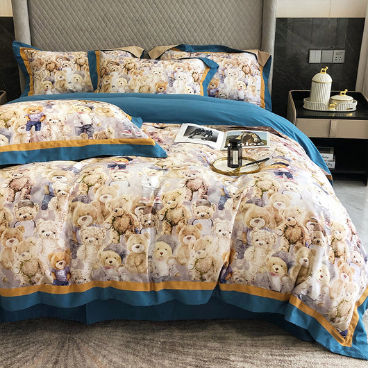 Juego de Cama Nórdico de Algodón Puro 4 Piezas - Image 6