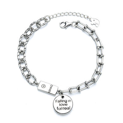 Pulsera de Plata Esterlina con Medallón Alfabeto Herradura - Image 3
