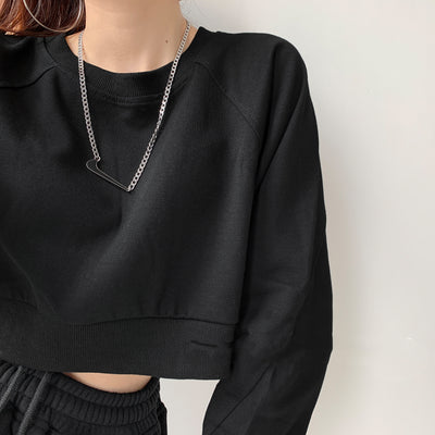 Suéter Deportivo Holgado para Mujer - Blusa Casual de Manga Larga con Cintura Alta - Image 10