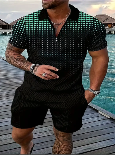 Conjunto Deportivo Polo y Shorts para Hombre - Image 14
