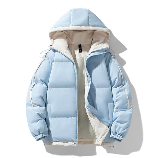 Abrigo Acolchado Holgado con Capucha - Algodón Casual para Hombre - Image 10