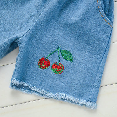 Conjunto Infantil de Dos Piezas con Estampado de Frutas - Camiseta de Manga Corta - Image 6
