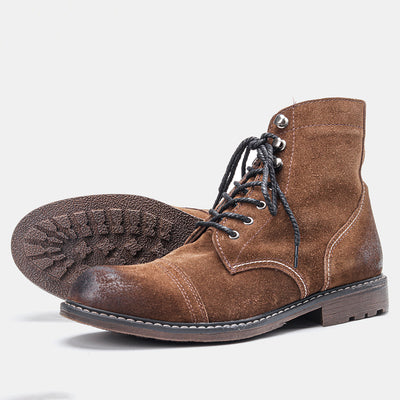 Botas Martin de Cuero Gamuza Premium con Detalles de Trabajo - Image 12