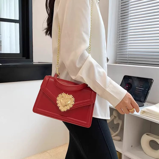 Bolso Cuadrado Portátil con Doble Compartimento Abatible - Image 4
