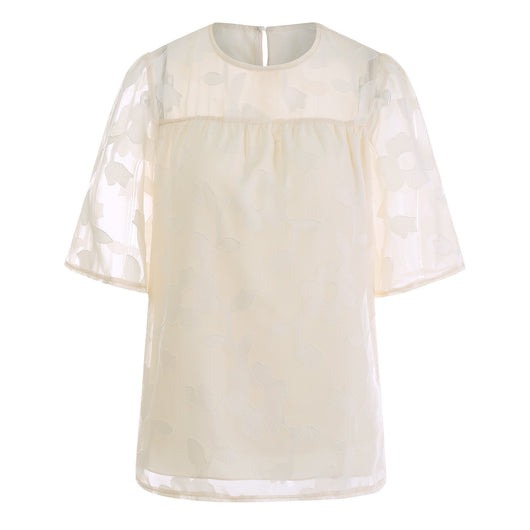 Blusa Suelta con Estampado en Chifón - Image 32