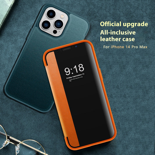 Funda Flip de Cuero para Teléfono Business con Protección Antigolpes
