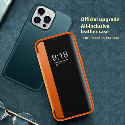 Funda Flip de Cuero para Teléfono Business con Protección Antigolpes