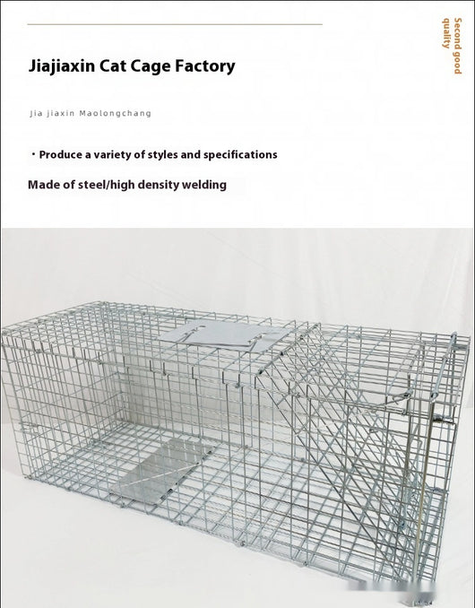 Jaula Trampa Automática Plegable para Gatos - Galvanizada y Segura - Image 13